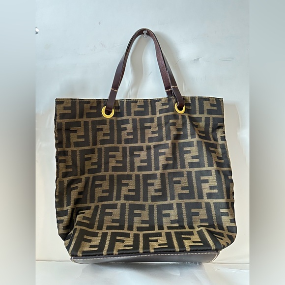 Fendi Brown Zucca Tote Bag - Picture 6 of 11